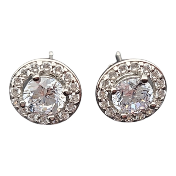 Sterling silver Cubic Zirconia Earrings - Picture 2 of 5